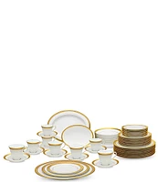 Noritake Crestwood Platinum Collection 50-Piece Dinnerware Set, Service For 8