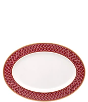 Noritake Crochet Collection Oval Platter 14#double;