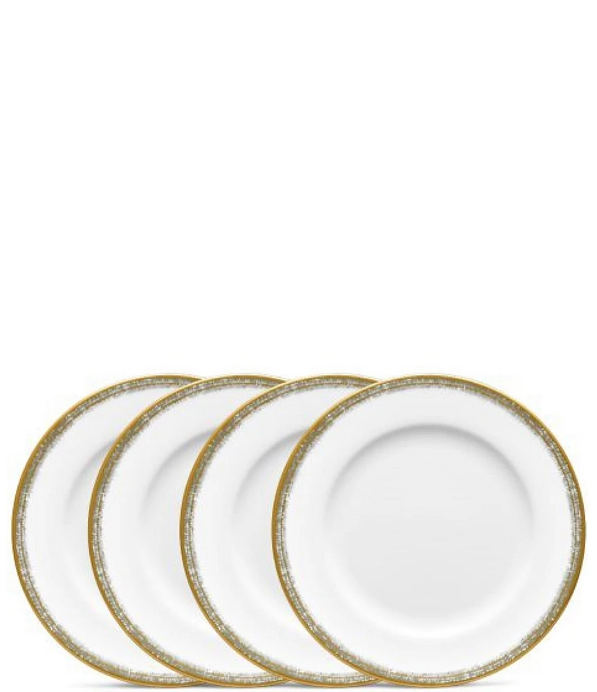 Noritake Haku Collection Rimmed Appetizer Plates, Set of 4