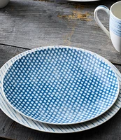 Noritake Hammock Collection Coupe Dots Salad Plates, Set of 4