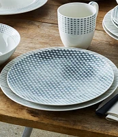 Noritake Hammock Collection Coupe Dots Salad Plates, Set of 4