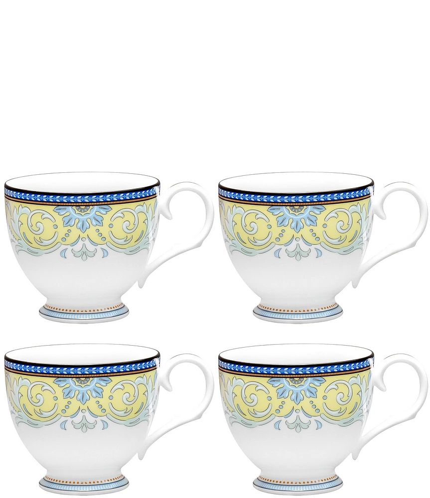 Noritake Menorca Palace Collection Teacups, Set of 4