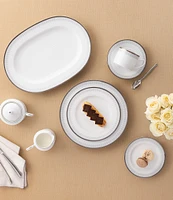 Noritake Silver Colonnade Collection 12-Piece Set, Service For 4