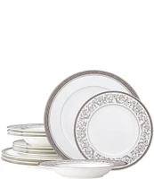 Noritake Summit Platinum Collection 12-Piece Set, Service For 4