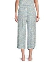 Nottibianche Animal Print Coordinating Cropped Sleep Pants