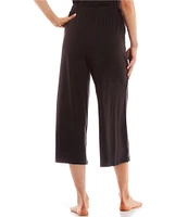 Nottibianche Wide Leg Jersey Knit Drawstring Coordinating Sleep Pants