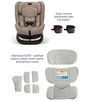 Nuna REVV 360° Rotating Rear and Forward Facing Convertible Car Seat - Caviar Edition