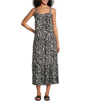 Nurture Animal Print Sleeveless V-Neck Maxi Dress