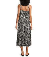 Nurture Animal Print Sleeveless V-Neck Maxi Dress