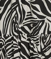 Nurture Animal Print Sleeveless V-Neck Maxi Dress