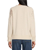 Nurture by Westbound Crew Neck Long Sleeve Sweatshirt