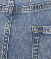 Nurture by Westbound Cropped High Rise Striped Slim Fit Jeans