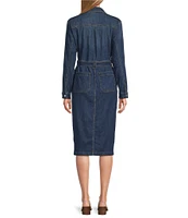 Nurture by Westbound Denim Belted Midi Dress