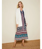 Nurture by Westbound Long Sleeve V-Neck Maxi Dress