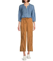 Nurture by Westbound Lyocell Pull-On Wide Leg Crop