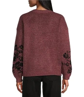 Nurture by Westbound Patterned Crew Neck Sweater