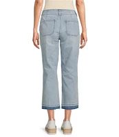 Nurture by Westbound Petite Size Crop Kick Flare Patch Pocket Jeans