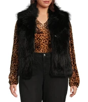 Nurture by Westbound Plus Size Faux Fur Vest