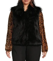 Nurture by Westbound Plus Size Faux Fur Vest