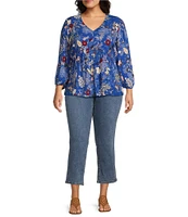 Nurture by Westbound Plus Size High Rise 5-Pocket Slim Crop Rolled Cuff Boyfriend Jeans