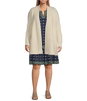 Nurture by Westbound Plus Size Open Long Sleeve Cardigan