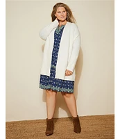 Nurture by Westbound Plus Size Open Long Sleeve Cardigan