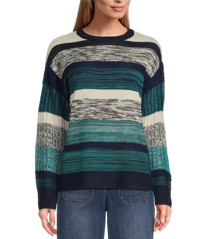 Nurture by Westbound Textured Crew Neck Sweater