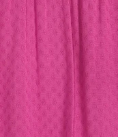 Nurture Mixed Media Pattern Elbow Puff Sleeves Top