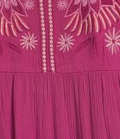 Nurture Petite Size V-Neck 3/4 Sleeve Tiered Dress