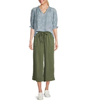 Nurture Pull-On Wide Leg Crop Pants