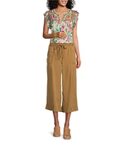 Nurture Pull-On Wide Leg Crop Pants