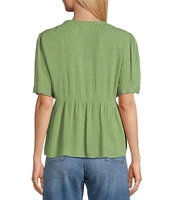 Nurture Short Sleeve V-Neck Top