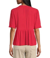 Nurture Short Sleeve V-Neck Top