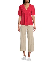 Nurture Short Sleeve V-Neck Top