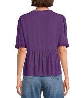 Nurture Short Sleeve V-Neck Top