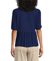 Nurture Short Sleeve V-Neck Top