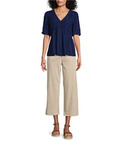 Nurture Short Sleeve V-Neck Top