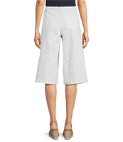 NYDJ Amelia Lift Tuck® Technology Stripe Culottes Wide-Leg Denim Pants