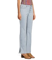 NYDJ Barbara Bootcut Full Length Side Slit Jean