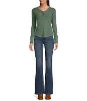 NYDJ Barbara Mid Rise Bootcut Stretch Denim Jeans