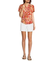 NYDJ Berkyn Stretch Denim High Rise Relaxed Fit Shorts
