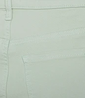 NYDJ Briella Rolled-Cuff Mid Rise Stretch Denim Bermuda Shorts