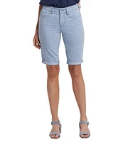 NYDJ Briella Stripe Print Lift Tuck® Denim Shorts