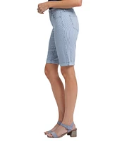 NYDJ Briella Stripe Print Lift Tuck® Denim Shorts
