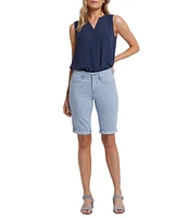 NYDJ Briella Stripe Print Lift Tuck® Denim Shorts