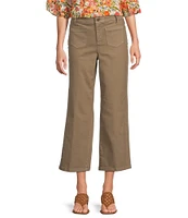 NYDJ Coco Stretch Denim Cropped Wide Leg Jeans