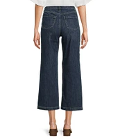 NYDJ Coco Stretch Denim High Rise Wide Leg Cropped Jeans