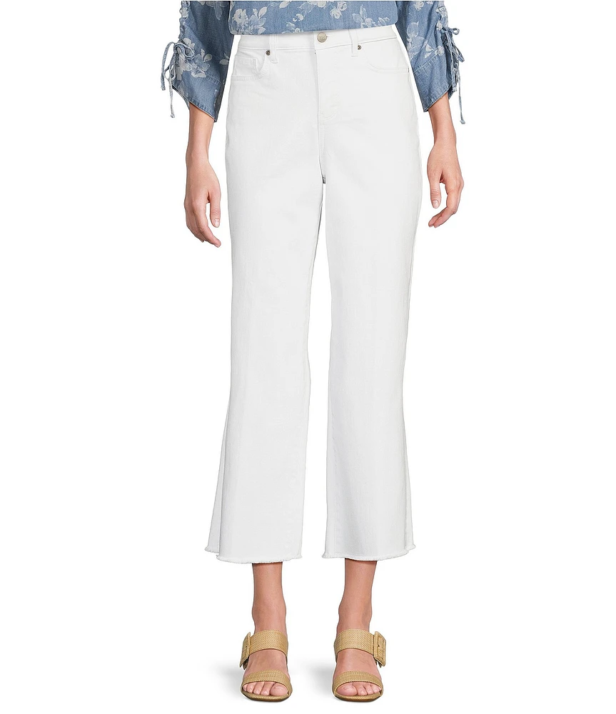 NYDJ Coco Stretch Denim Relaxed Wide Leg Cropped Jeans