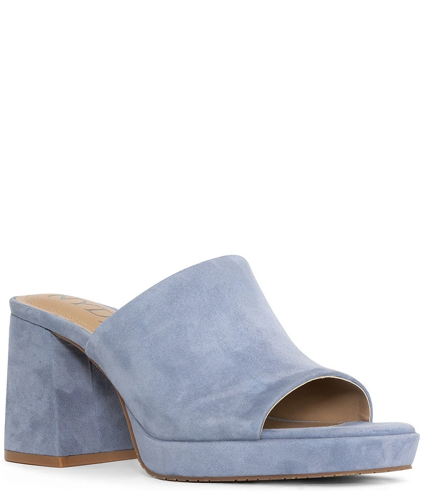 NYDJ Dewi Suede Platform Slide Sandals