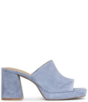 NYDJ Dewi Suede Platform Slide Sandals